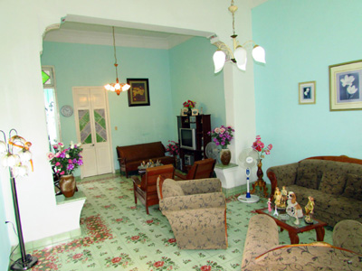 Pièce à vivre chez l'habitant à Cuba Pièce à vivre chez l'habitant à Cuba